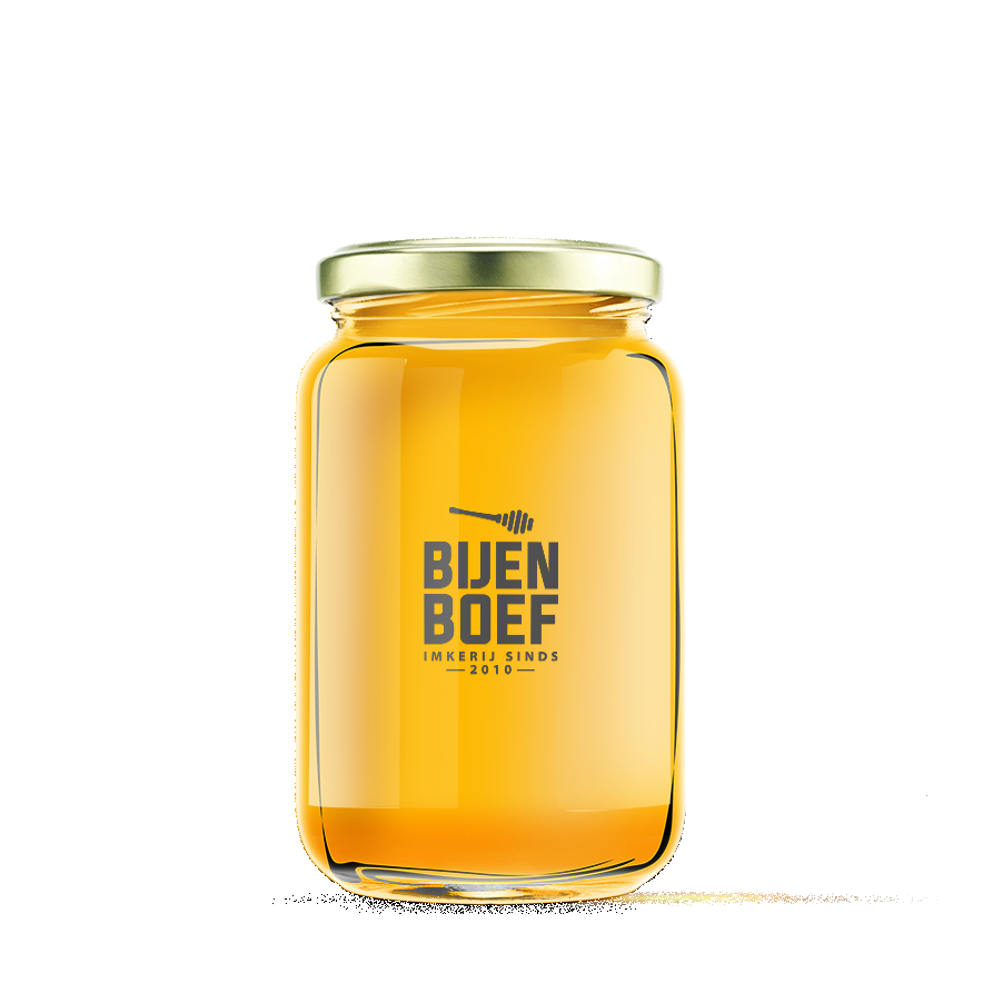 BijenBoef logo honingmerk - grafisch ontwerp Dots & Lines