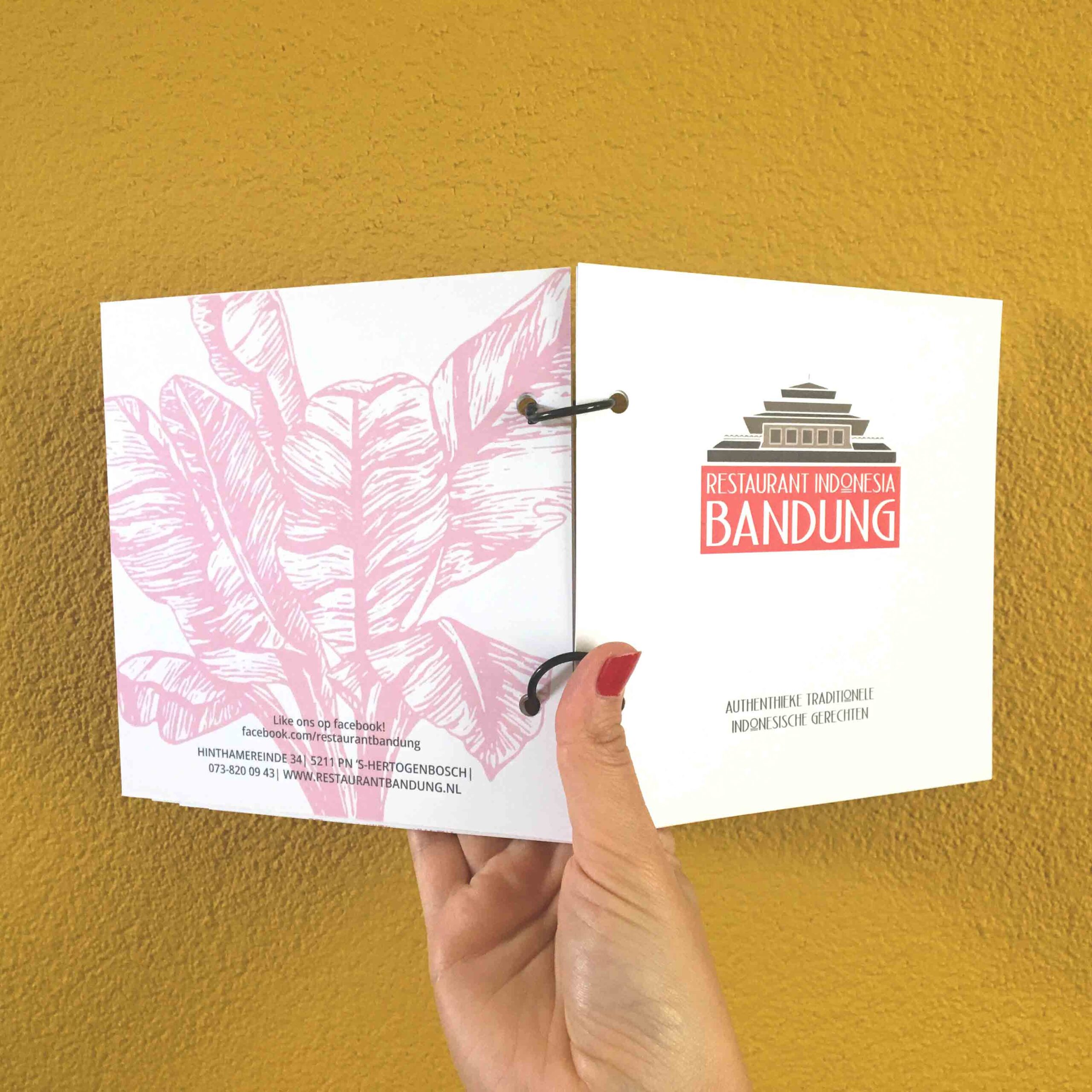Menukaart Bandung - Grafisch ontwerp bureau Dots & Lines